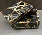 Black Agat Quartz Jewelry Box , 15x10x7.5cm