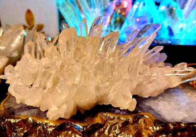 Supervakker Lemur Quartz Cluster Arkansas / USA , 100 - 150gram