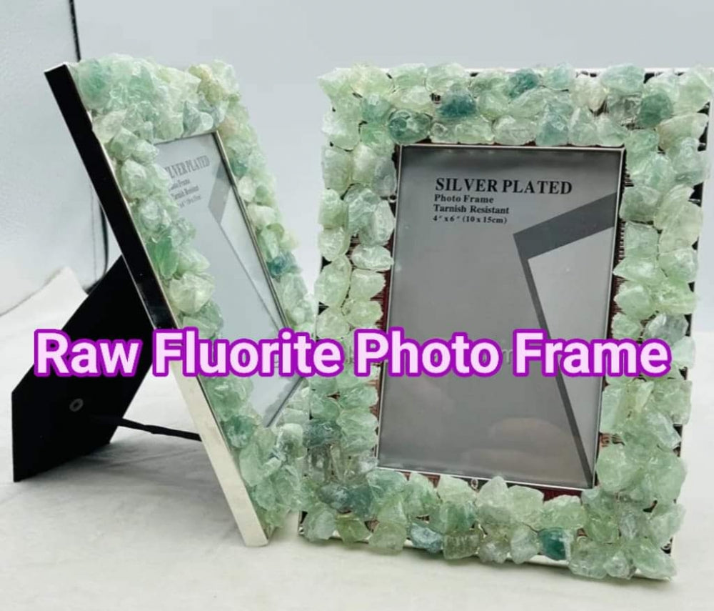 RÅ Grønn Fluorite Bilderamme 25x20cm, Silverplated for standard 15x10 Foto
