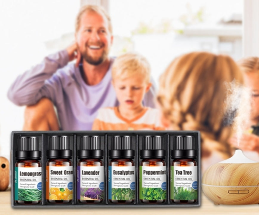 Nyhet ! Kampanjepakke / 6 Pack Tilbud 10ml, Naturlig og ren, 100% plantebasert Aromaolje for Diffusere