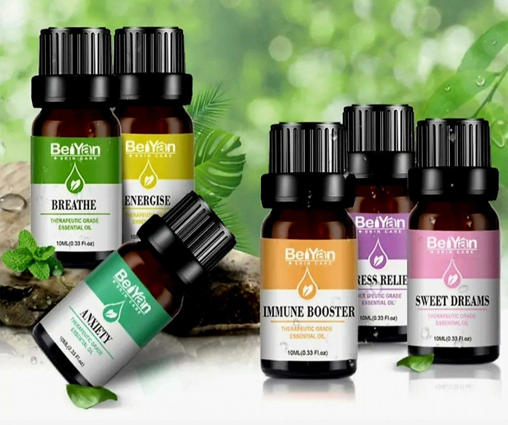 GREENLINE BLEND 6 PACK, 10ml Essensielle Oljer ( Breathe, Energise, Anxiety, Immune Boost, Stress Relief, Sweet Dreams )
