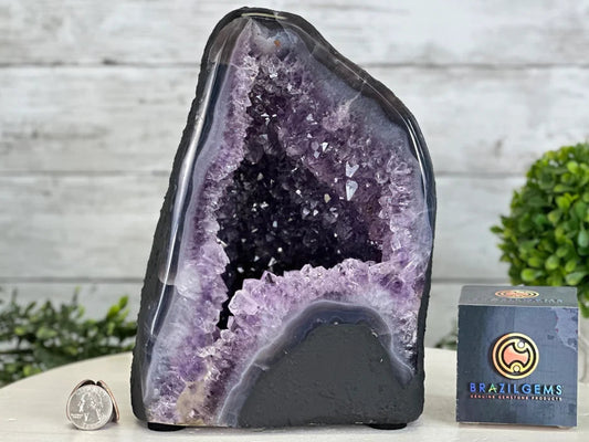Extra Plus Quality Amethyst Cathedral, ca. 6.1kg - 22cm Tall, #5601-1358 by Brazil Gem
