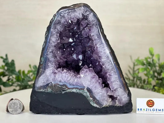 Super Quality Brazilian Amethyst Cathedral, ca. 4kg - 18cm Tall #5601-1500 by Brazil Gems