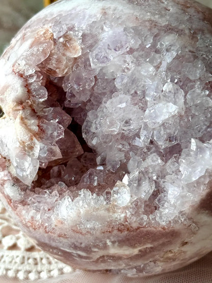 Giant Druzy Pink Amethyst Sphere, 1.7kg, 11cm