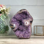 Natural Amethyst & Agate Statement Piece for Home Decor, Self Standing Amethyst, Tall Amethyst Stone | CBP1255, 28x22x16cm
