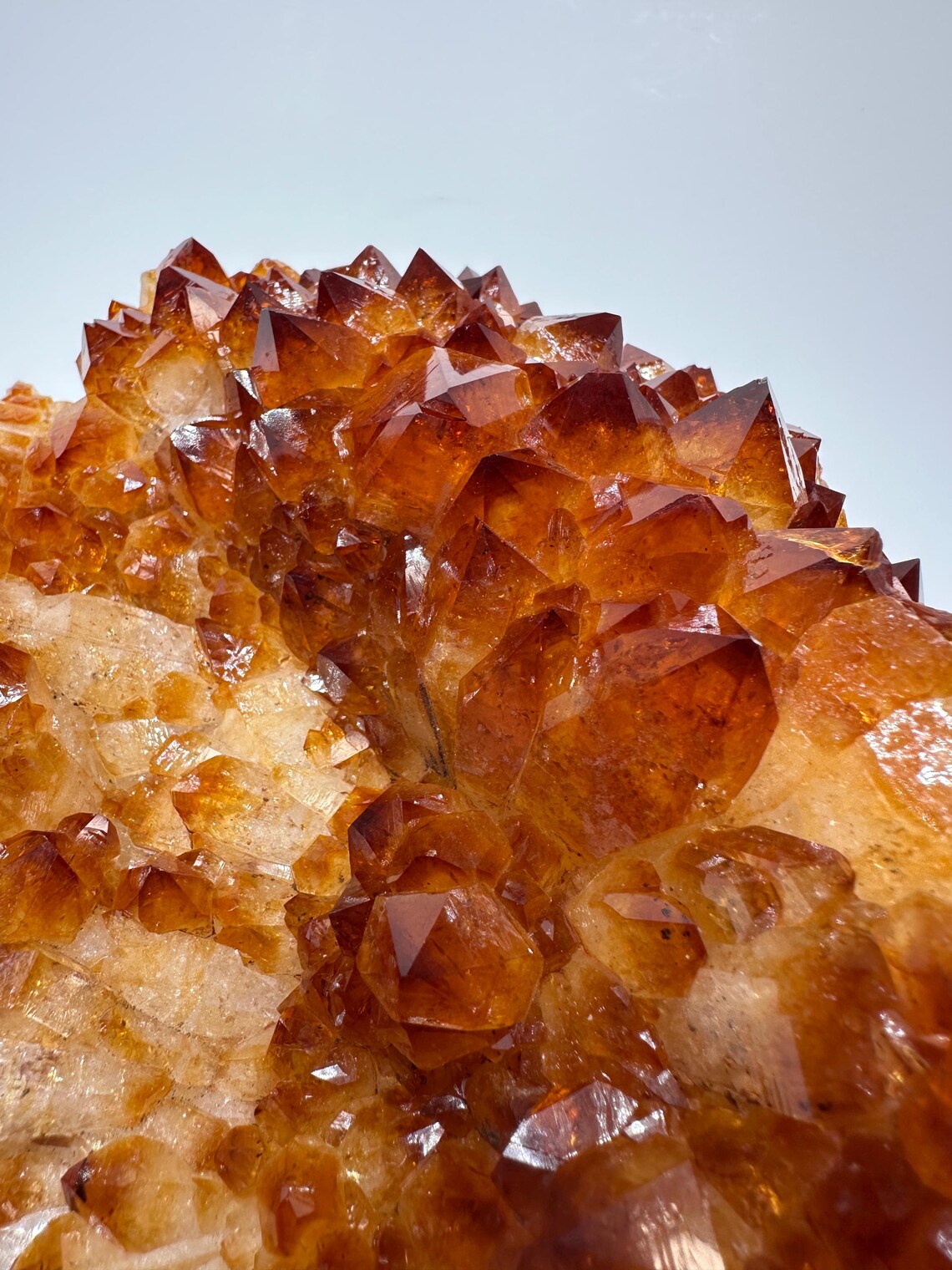 Highest Quality Large Rare Citrine Quartz Crystal Cluster / Brazil, 2kg - 25x19x7cm