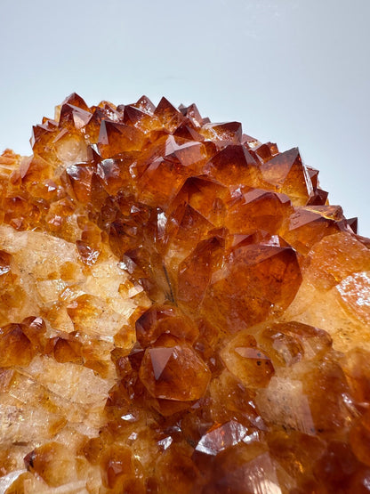 Highest Quality Large Rare Citrine Quartz Crystal Cluster / Brazil, 2kg - 25x19x7cm