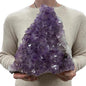 Large Natural Brazilian Dark Purple Amethyst Druzy 5kg - 25x22cm w/Stand