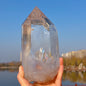 XXL Clear / White Quartz Tower i AA Kvalitet, ca 3.5 - 4kg, 30cm