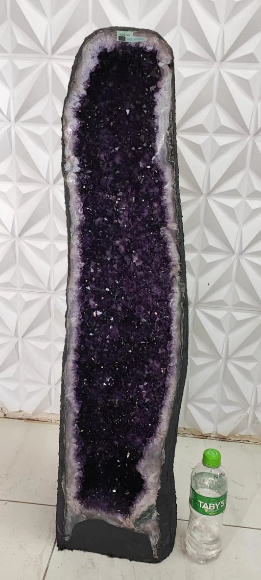 MÅNEDENS UTVALGTE / HIGH QUALITY PREMIUM BRAZILIAN AMETYST GEODE - Inntil 40% OFF + Fri Frakt - 40kg , 87x22x22cm  mined in Brazil