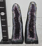 SPECIAL DEAL / AMETYST GEODE PAIR - inntil 40% OFF + Fri Frakt / UNIQUE Brazilian Amethyst Cathedral*** Natural Big Crystal Geodes, 68kg ( 36 + 32 kg ) , 68/69x20/22cm