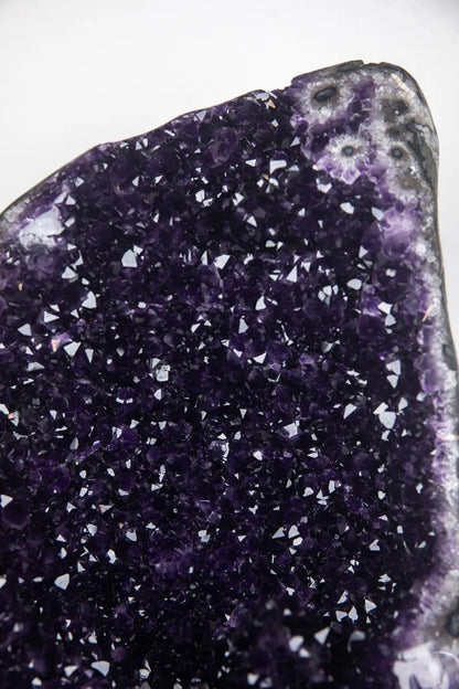 MÅNEDENS KUPP - 50% OFF + FREE FRAKT + BONUSGAVE / ARTIGA URUGUAY AMETYST EXTREME HIGH QUALITY, OPEN GEODE m/STATIV- 92x28x23cm, AWS0956
