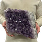 Large Natural Brazilian Dark Purple Amethyst Druzy 11kg - 40x30cm | Beautiful Crystals Home or Office Décor w/ Stand