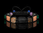 New 2026 Design / Trendy og Exclusivt Shambhala Armbånd, Premium 7 Chakra Bracelet Raw Tourmaline, Flashy Labradorite Rutilated Quartz Sunstone, Genuine Malachite, Lepidolite !