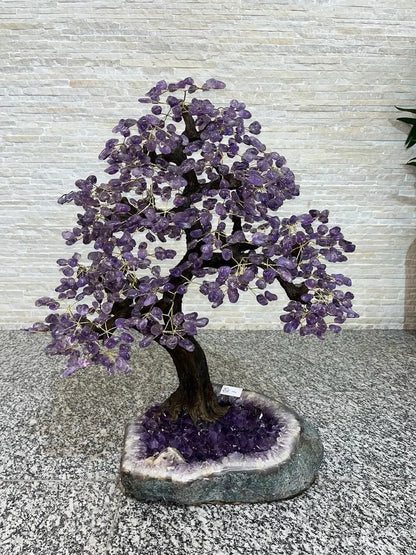 Amethyst Geode Tree*** Natural Big Crystal Mined in Brazil, 28kg 78x67x46cm