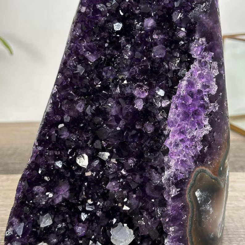 Amethyst Cathedral for Home Decor, Self Standing Amethyst, 8,3 in Tall Amethyst Stone | CBP1234, 21x12x15cm