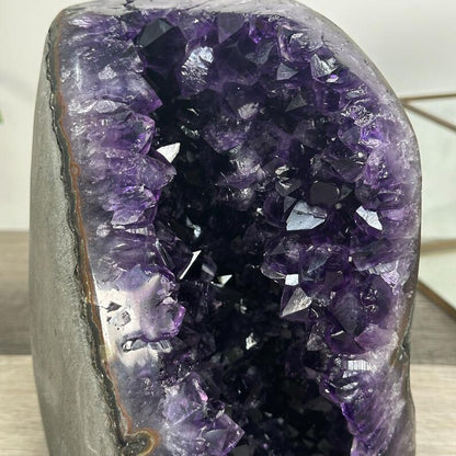 Uruguay Amethyst Geode Crystal Cluster for Home or Office Display, Self Standing Amethyst, Tall Amethyst Stone | CBP1237, 19.5x12.5x15.5cm