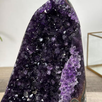 Amethyst Cathedral for Home Decor, Self Standing Amethyst, 8,3 in Tall Amethyst Stone | CBP1234, 21x12x15cm