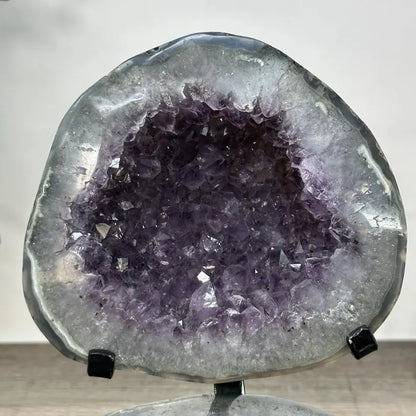 Natural Amethyst & Agate Jewelry Box Geode - MWS2976, 3.8kg - 22x18x19cm