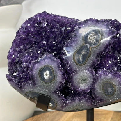 Unique Natural Amethyst Specimen with A+ Grade Crystals & Stalactite Formations - MWS3103, 4.7KG - 22x21x11cm