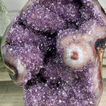 Natural Amethyst & Agate Statement Piece for Home Decor, Self Standing Amethyst, Tall Amethyst Stone | CBP1255, 28x22x16cm