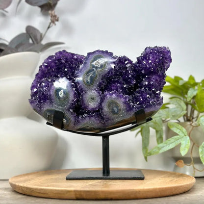 Unique Natural Amethyst Specimen with A+ Grade Crystals & Stalactite Formations - MWS3103, 4.7KG - 22x21x11cm