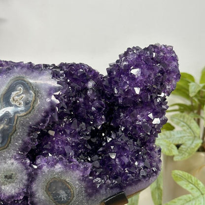 Unique Natural Amethyst Specimen with A+ Grade Crystals & Stalactite Formations - MWS3103, 4.7KG - 22x21x11cm