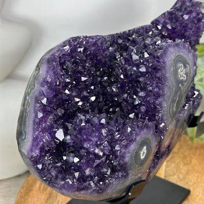 Unique Natural Amethyst Specimen with A+ Grade Crystals & Stalactite Formations - MWS3103, 4.7KG - 22x21x11cm