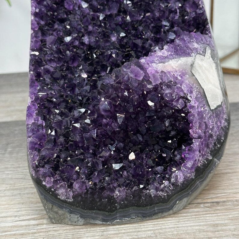 Natural Uruguayan Amethyst Cathedral, Self Standing Amethyst, 8,1 in Tall Amethyst Stone | CBP1273, 20x17x14cm