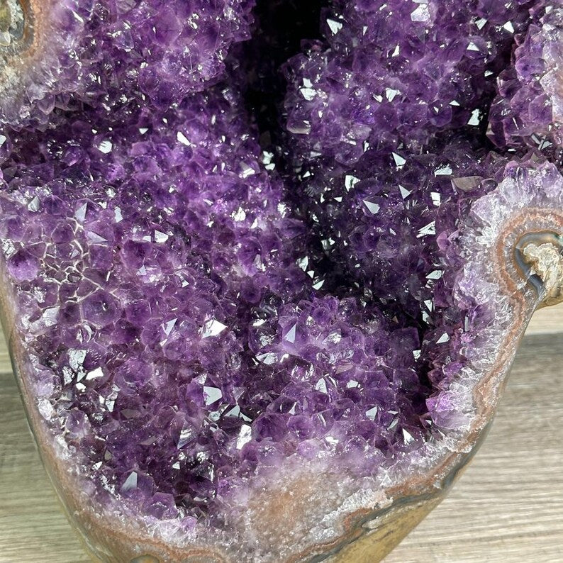Top Quality Natural Amethyst Geode with Stalactite Formations, Self Standing Amethyst, Tall Amethyst Stone | CBP1256, 34x20x20cm