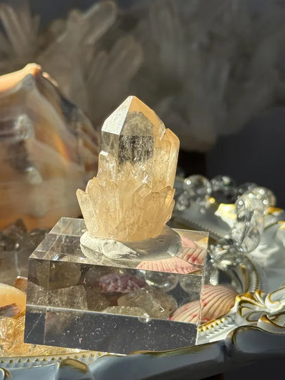 Genuine Kundalini Citrine Crystal • 30 Grams • UNHEATED & UNTREATED Natural Citrine Cathedral