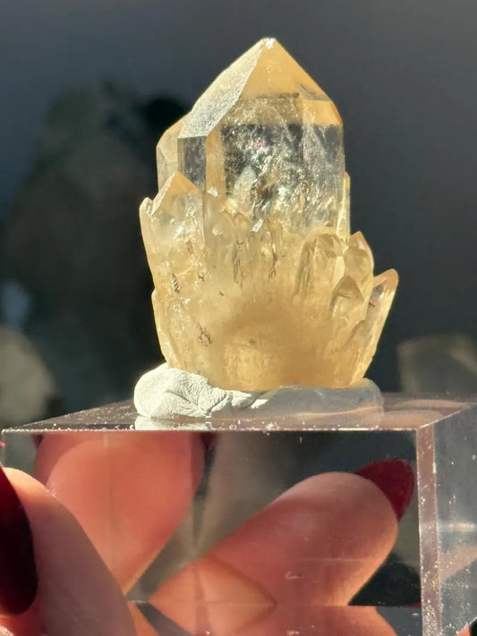 Genuine Kundalini Citrine Crystal • 30 Grams • UNHEATED & UNTREATED Natural Citrine Cathedral