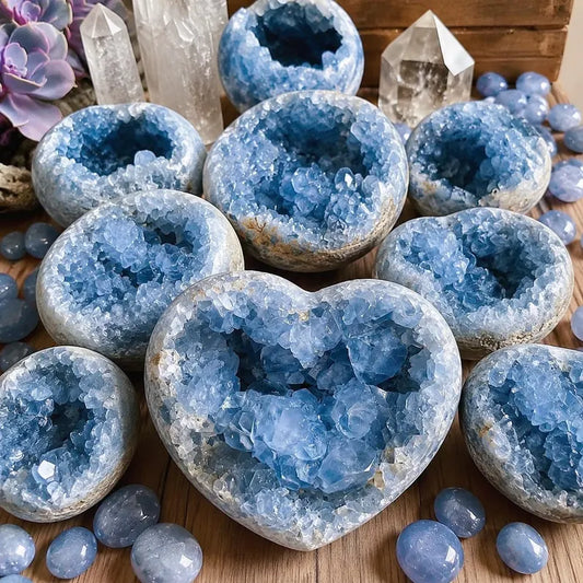 Flotte Madagascar Celestine Geode Cluster,  300 - 500gram