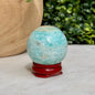 Natural Blue Aragonite Sphere | Polished Crystal Sphere | 40mm Collector Stone