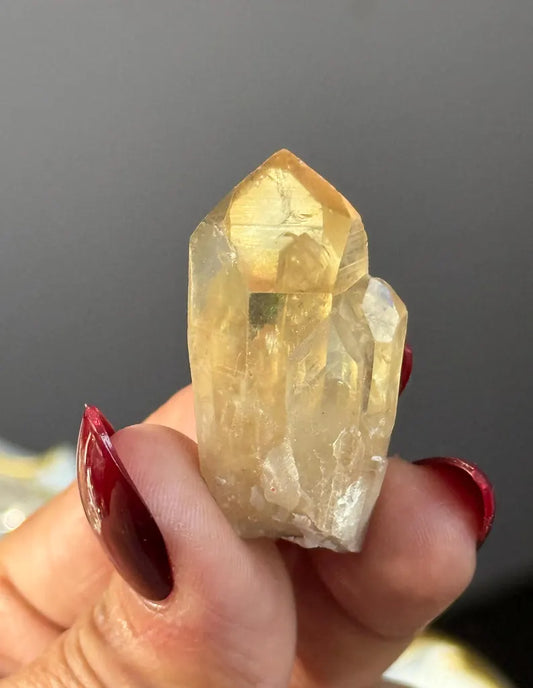 Genuine Kundalini Citrine Crystal •  20 Gram • UNHEATED & UNTREATED Natural Citrine Cathedral, LARGE