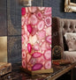 Exclusive handmade Pink Agate Coaster Crystal Ledlamp / Luxury Home Décor , 20x10cm