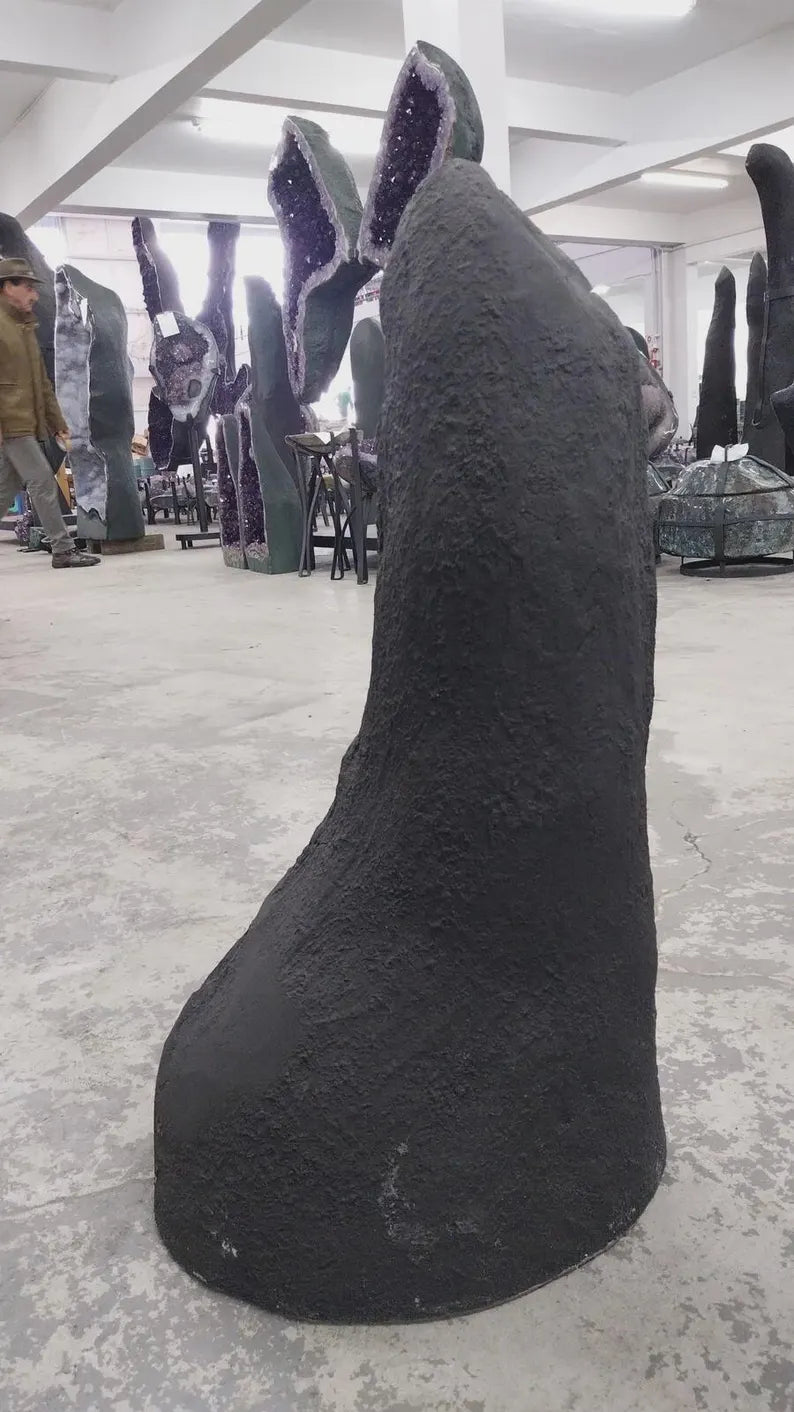 Månedens Utvalget / AMETYST GEODE - Inntil 40% OFF + Fri Frakt - 89x23cm - 46Kg mined in Brazil