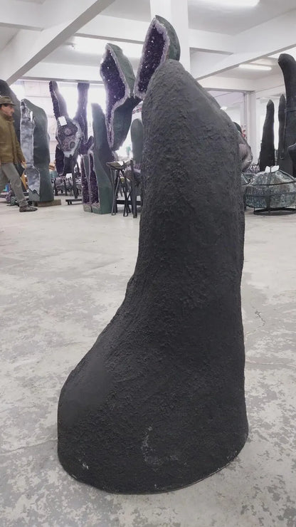 Månedens Utvalget / AMETYST GEODE - Inntil 40% OFF + Fri Frakt - 89x23cm - 46Kg mined in Brazil