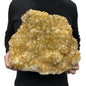 Large Orange Citrine Crystal Druzy w/ Metal Stand 34cm - 11.5KG