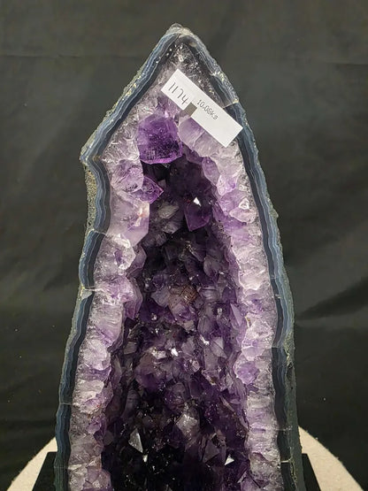 MÅNEDENS UTVALGTE / HIGH QUALITY PREMIUM BRAZILIAN AMETYST GEODE - Inntil 40% OFF + Fri Frakt - 10kg , 42x19x12cm
