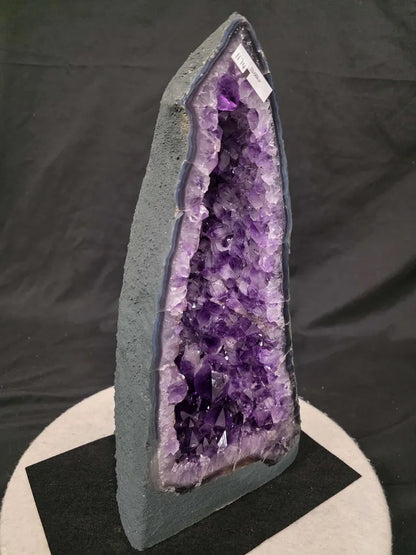 MÅNEDENS UTVALGTE / HIGH QUALITY PREMIUM BRAZILIAN AMETYST GEODE - Inntil 40% OFF + Fri Frakt - 10kg , 42x19x12cm