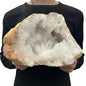 Large Natural Broken Moroccan Geode White | Clear Quartz Crystals, 6KG - 20x15cm