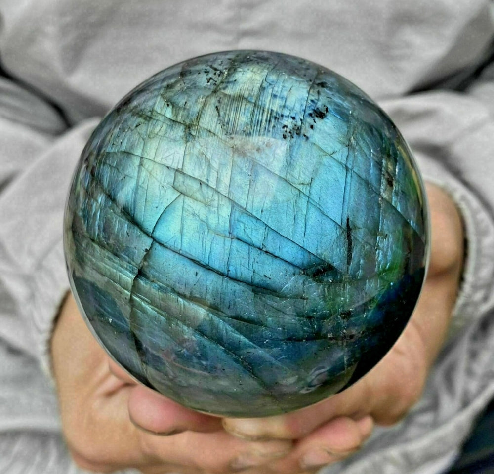 XL Labradorite Spheres -  ca. 11-12cm - 1.8 - 2.2kg