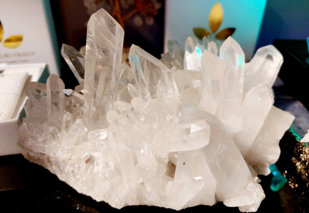 Supervakker Lemur Quartz Cluster Arkansas / USA , 1061gram
