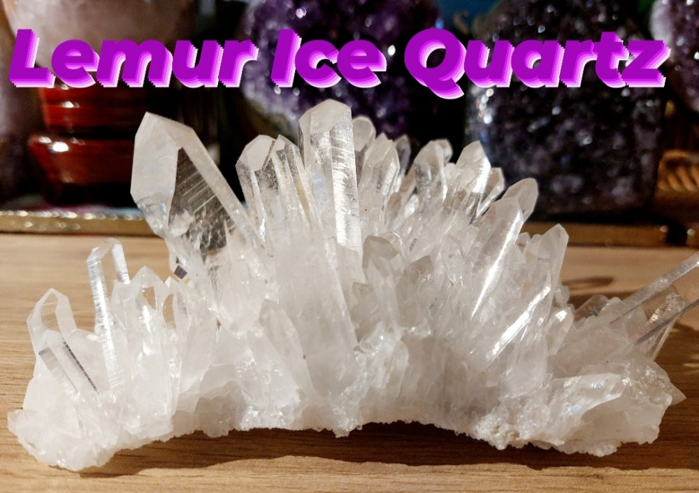Supervakker Lemur Clear Quartz Cluster Arkansas / USA, ca. 600 -700 gram