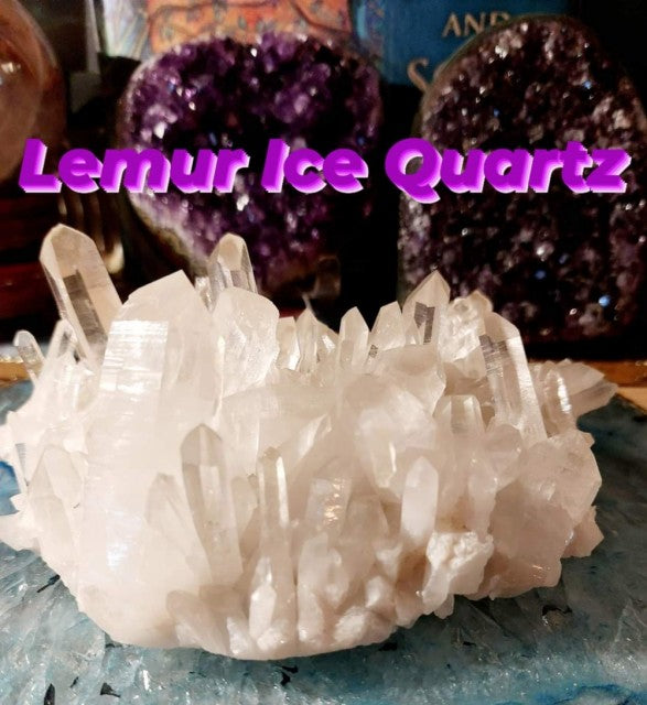 Supervakker Lemur Quartz Cluster Arkansas / USA , 900 - 1000 gram