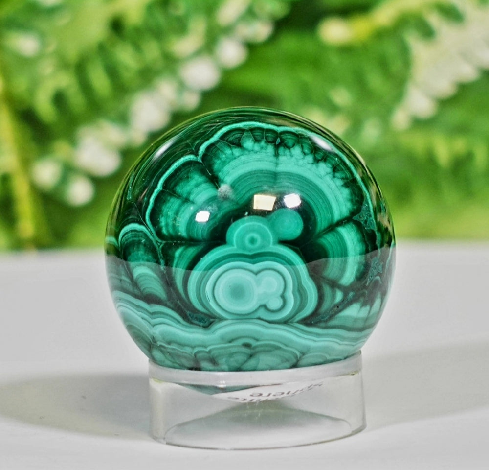 Superflott High Quality  MALACHITE Sphere ( Krystallkule ) , Medium 45-50mm