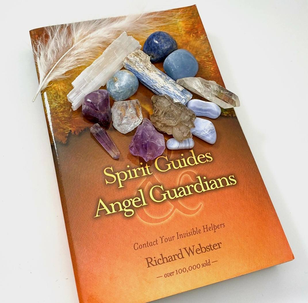 NEW MEDITATION CRYSTAL STONE HEALING SET ( 14 Stones ), SPIRIT GUIDE Connect With Your Guardian Angels Crystal Set