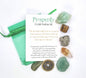NEW MEDITATION CRYSTAL STONE HEALING SET ( 6 Stones ), PROSPERITY - “The strongest single factor in prosperity consciousness is self esteem "