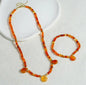 Nye Natural Stone Kjede + Armbånd fra MICCI DESIGN, Orange Agate + Decor